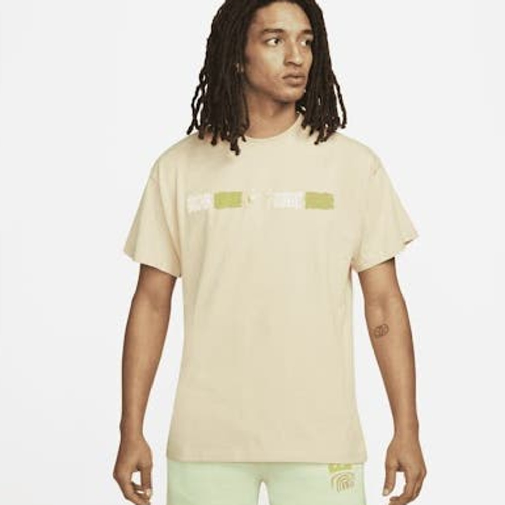 Nike DR9826-294 Men Sportswear Max 90 Tee Shirt Spring Break Pale Vanilla XL